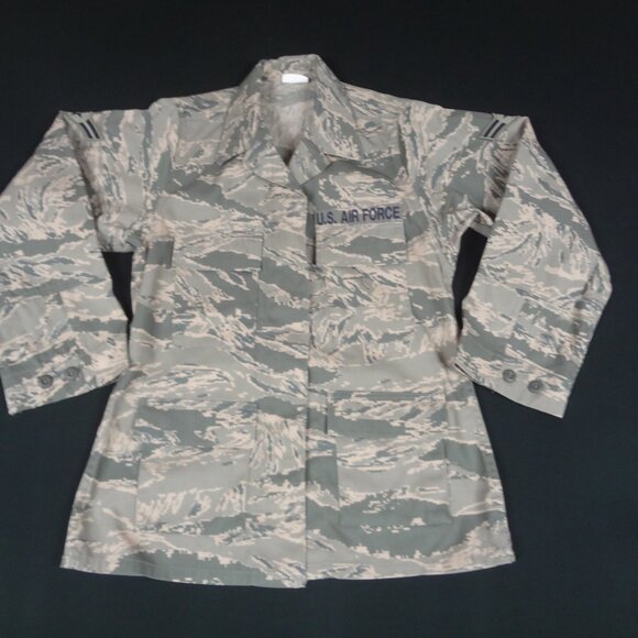 US AIR FORCE CAMOFLAGE UNIFORM WOMENS 6R JACKET CAMO TACTICAL FATIGUES L249 - Picture 2 of 8